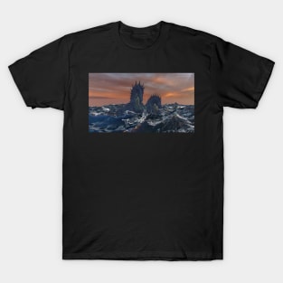 Water Kelpies at Sunset (Sea Horses) T-Shirt